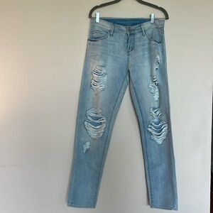 Distressed Jeans by Articles of Society, Color Light Wash, Size 25